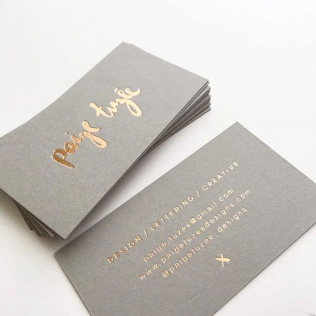 Digital Offset Printing 230gsm Gold or Silver Color Tiara Card Business Card